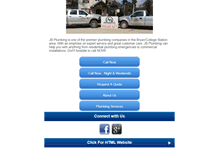 Tablet Screenshot of jbplumbing-cs.com